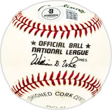Bill Stoneman Autographed Official NL Baseball Montreal Expos, Chicago Cubs Beckett BAS QR #BM25274