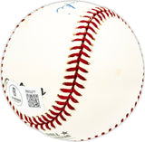 Ted Kazanski Autographed Official NL Baseball Philadelphia Phillies Beckett BAS QR #BM25277