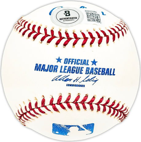 Dwight Red Adams Autographed Official MLB Baseball Chicago Cubs Beckett BAS QR #BM25280