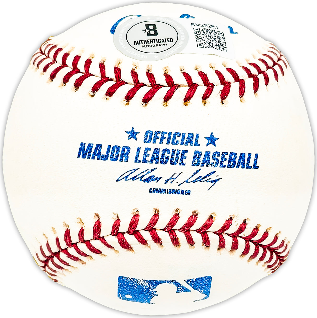 Dwight Red Adams Autographed Official MLB Baseball Chicago Cubs Beckett BAS QR #BM25280