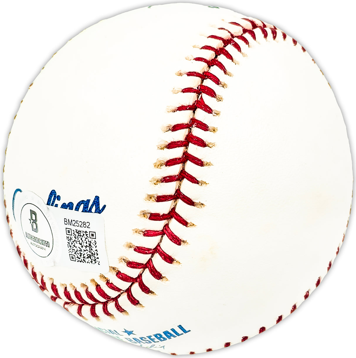 Walt Williams Autographed Official MLB Baseball Chicago White Sox "No Neck" Beckett BAS QR #BM25282