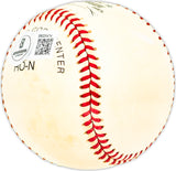 Tug McGraw Autographed Official NL Baseball Philadelphia Phillies, New York Mets Beckett BAS QR #BM25474