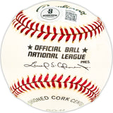 Hank Mason Autographed Official NL Baseball Philadelphia Phillies Beckett BAS QR #BM25482