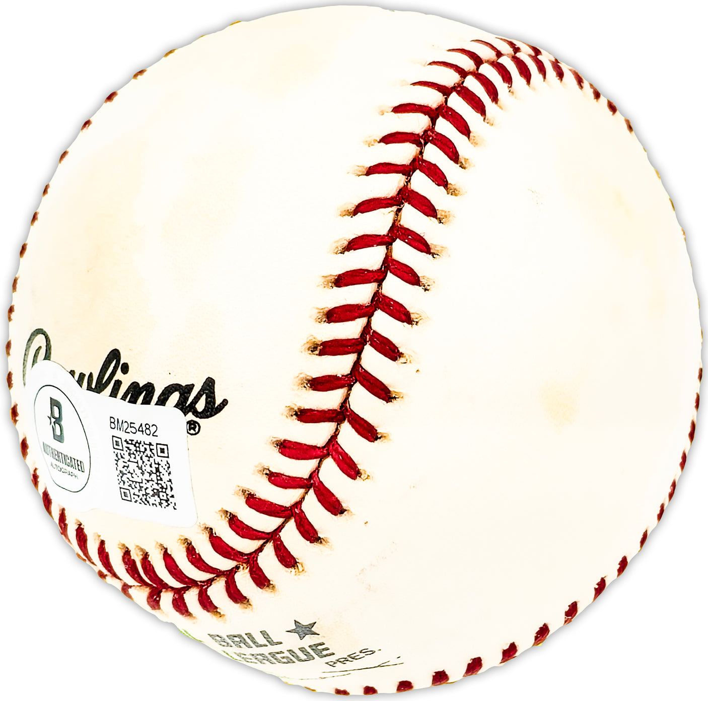 Hank Mason Autographed Official NL Baseball Philadelphia Phillies Beckett BAS QR #BM25482