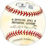 Gordon Gordy Massa Autographed Official NL Baseball Chicago Cubs Beckett BAS QR #BM25485