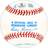 Marty Kutyna Autographed Official AL Baseball Senators, KC A's Beckett BAS QR #BM25488