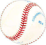Marty Kutyna Autographed Official AL Baseball Senators, KC A's Beckett BAS QR #BM25488