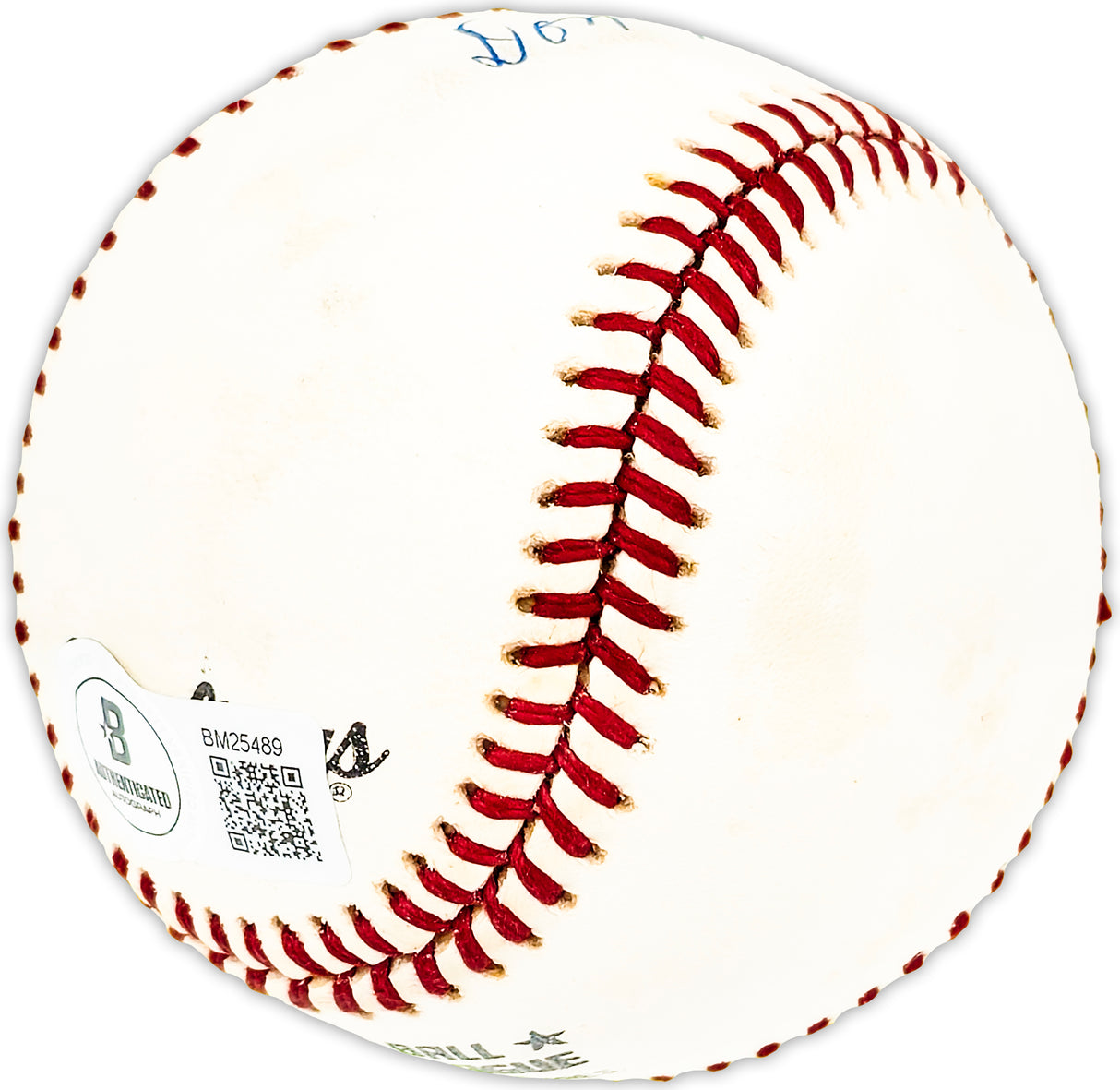 Don Hasenmayer Autographed Official NL Baseball Philadelphia Phillies Beckett BAS QR #BM25489