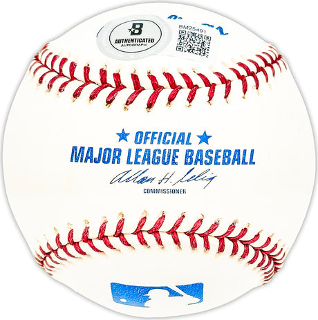 Aubrey Gatewood Autographed Official MLB Baseball California Angels Beckett BAS QR #BM25491