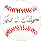 Fred Caligiuri Autographed Official MLB Baseball Philadelphia A's Beckett BAS QR #BM25493