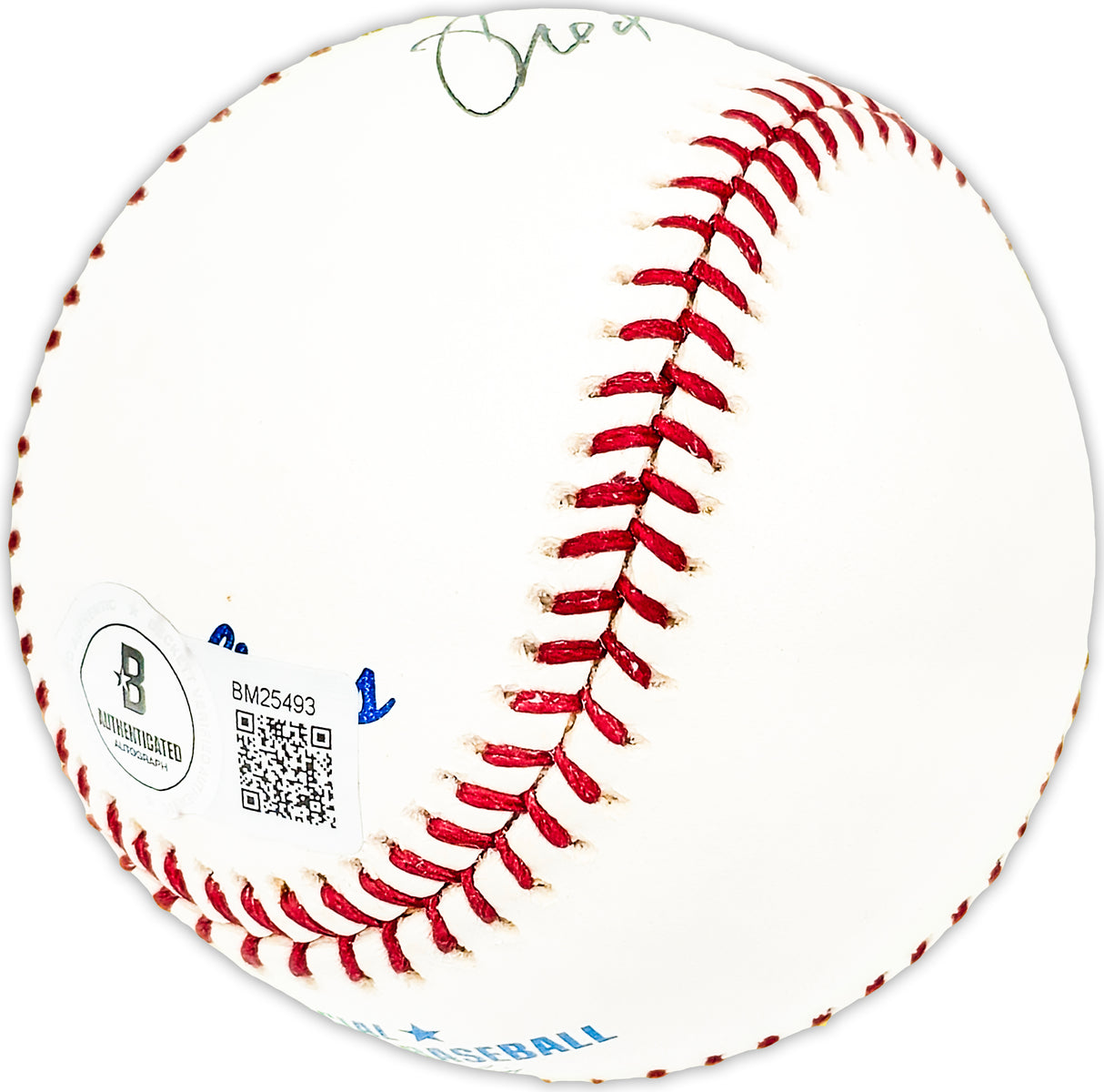 Fred Caligiuri Autographed Official MLB Baseball Philadelphia A's Beckett BAS QR #BM25493