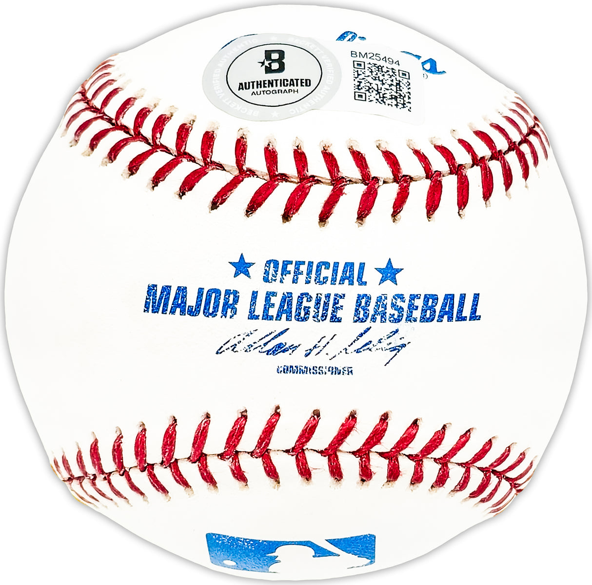 Paul Jake Jaeckel Autographed Official MLB Baseball Chicago Cubs Beckett BAS QR #BM25494