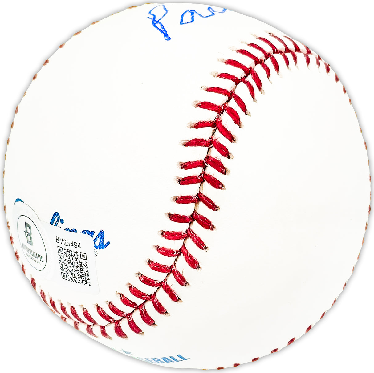 Paul Jake Jaeckel Autographed Official MLB Baseball Chicago Cubs Beckett BAS QR #BM25494