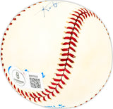Roberto Bob Rodriguez Autographed Official AL Baseball Chicago Cubs, Oakland A's Beckett BAS QR #BM25500