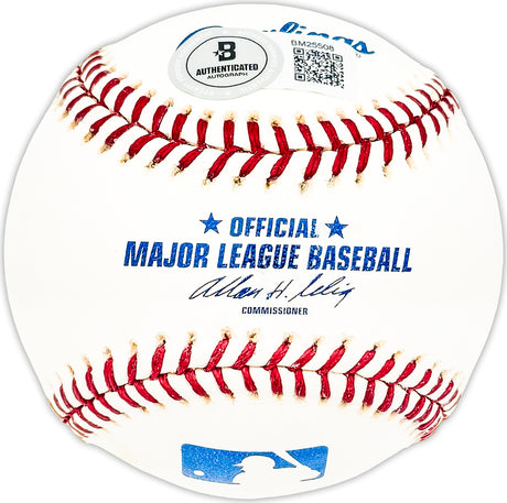 Paul Henrichs Autographed Official MLB Baseball Boston Red Sox Beckett BAS QR #BM25508