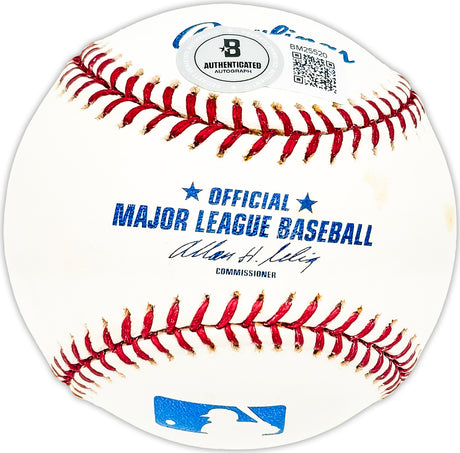 Dave Adlesh Autographed Official MLB Baseball Houston Astros Beckett BAS QR #BM25520