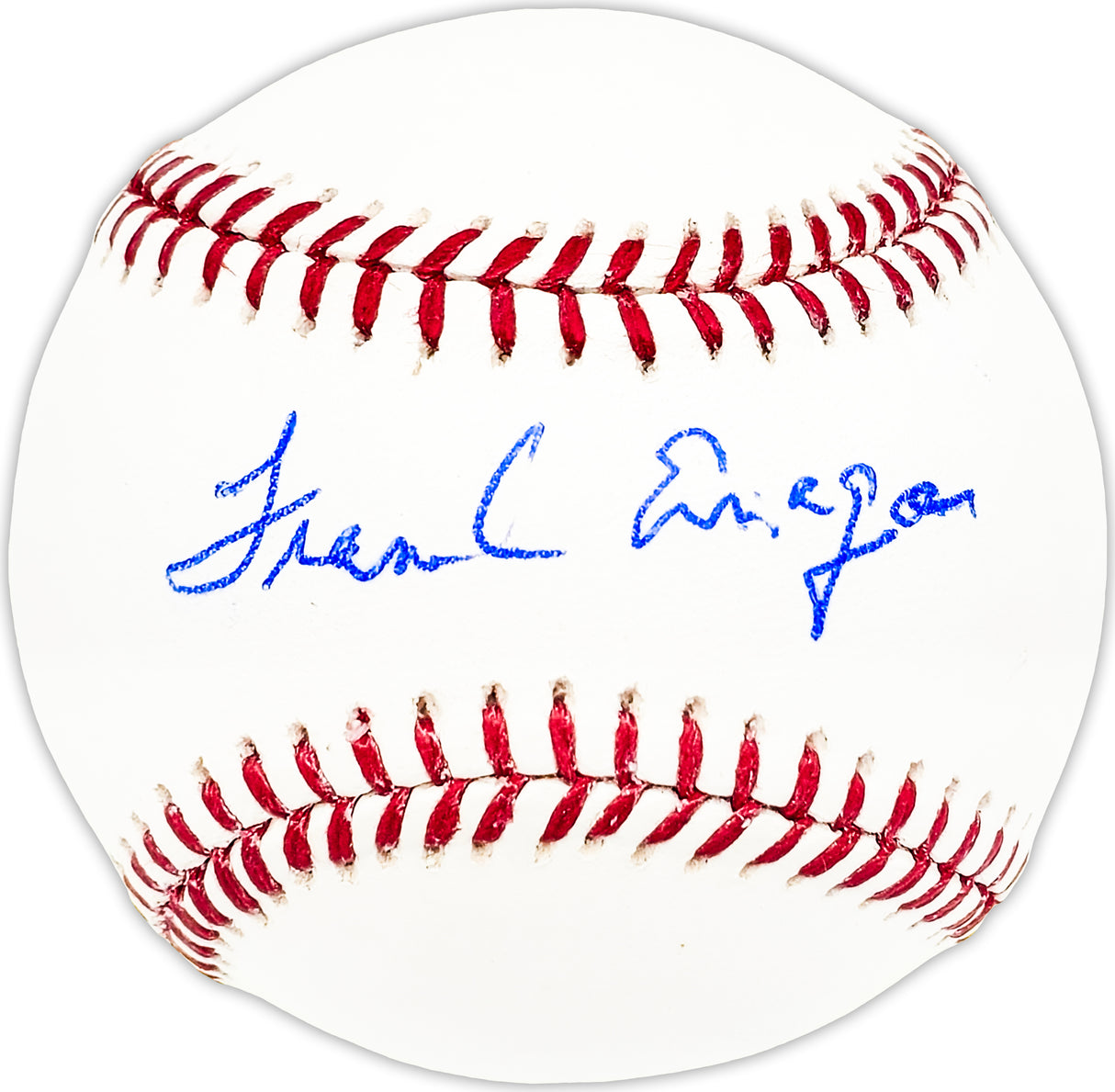 Frank Ernaga Autographed Official MLB Baseball Chicago Cubs Beckett BAS QR #BM25532