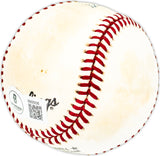 Al Hollingsworth Autographed Official NL Baseball Los Angeles Dodgers, Cincinnati Reds Beckett BAS QR #BM25535