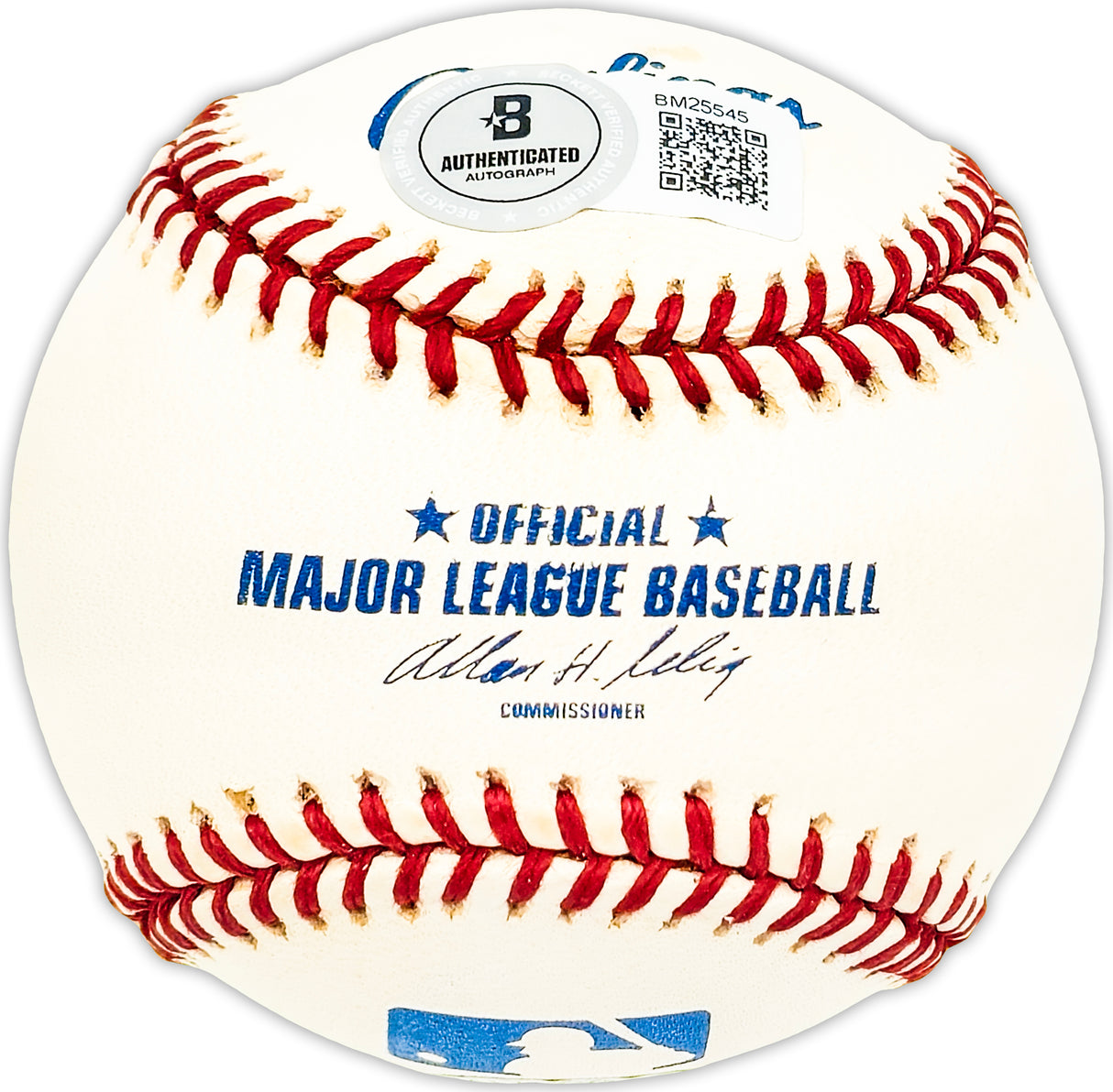 Elrod Ellie Hendricks Autographed Official MLB Baseball New York Yankees "1977 World Champs" Beckett BAS QR #BM25545