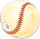 Joe Nuxhall Autographed Official NL Baseball Cincinnati Reds Beckett BAS QR #BM25547
