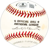 Vern Benson Autographed Official NL Baseball St. Louis Cardinals, New York Yankees Beckett BAS QR #BM25548