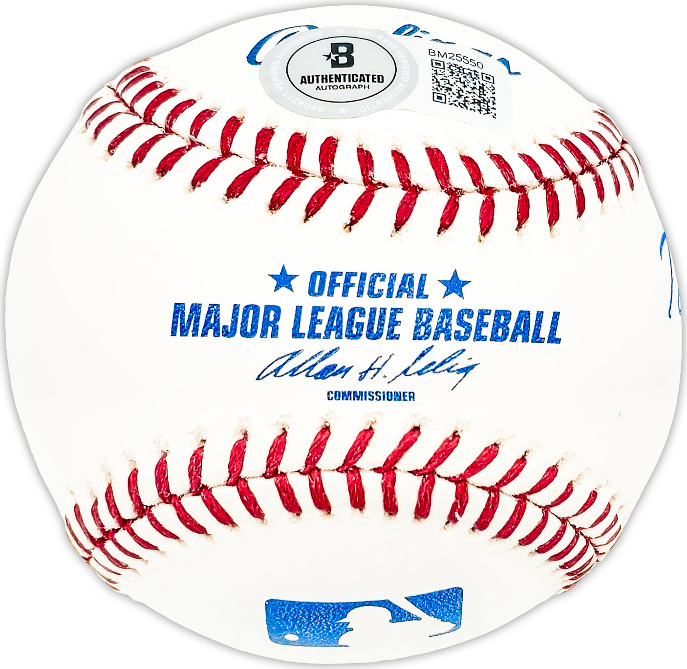 Tom Fletcher Autographed Official MLB Baseball Detroit Tigers Beckett BAS QR #BM25550