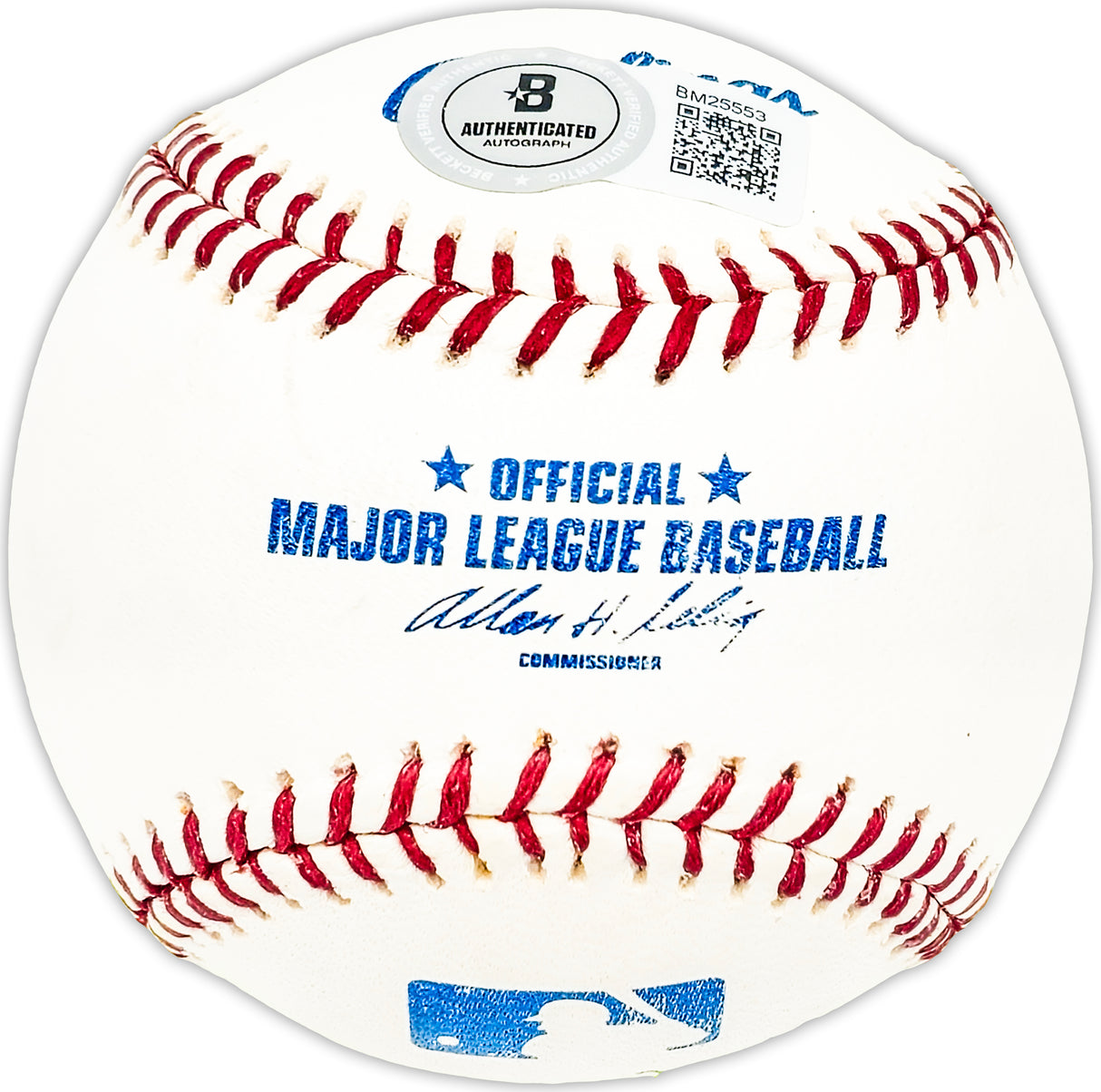 Gene Verble Autographed Official MLB Baseball Washington Senators Beckett BAS QR #BM25553