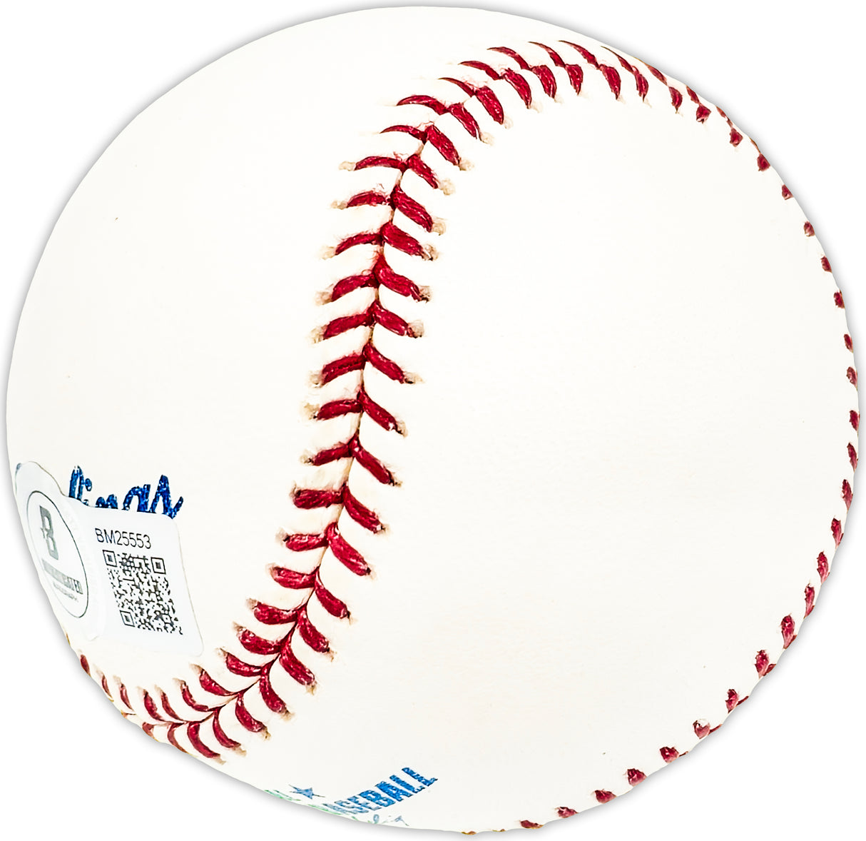 Gene Verble Autographed Official MLB Baseball Washington Senators Beckett BAS QR #BM25553