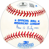 Jim Pearce Autographed Official AL Division Series Logo Baseball Reds, Senators "Best Wishes Cliff" Beckett BAS QR #BM25561