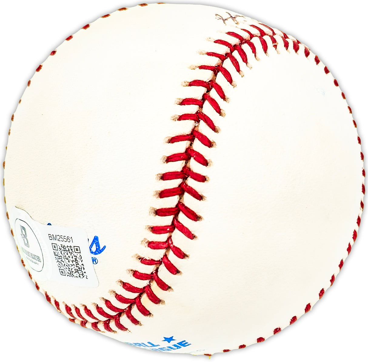Jim Pearce Autographed Official AL Division Series Logo Baseball Reds, Senators "Best Wishes Cliff" Beckett BAS QR #BM25561
