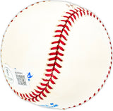 Jim Pearce Autographed Official AL Division Series Logo Baseball Reds, Senators "Best Wishes Cliff" Beckett BAS QR #BM25561