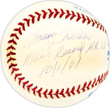 Jack Fisher & Tracy Stallard Autographed Official AL Baseball "Maris 60th HR 9/26/61 & Maris Record HR 61 10/1/61" Beckett BAS QR #BM25564