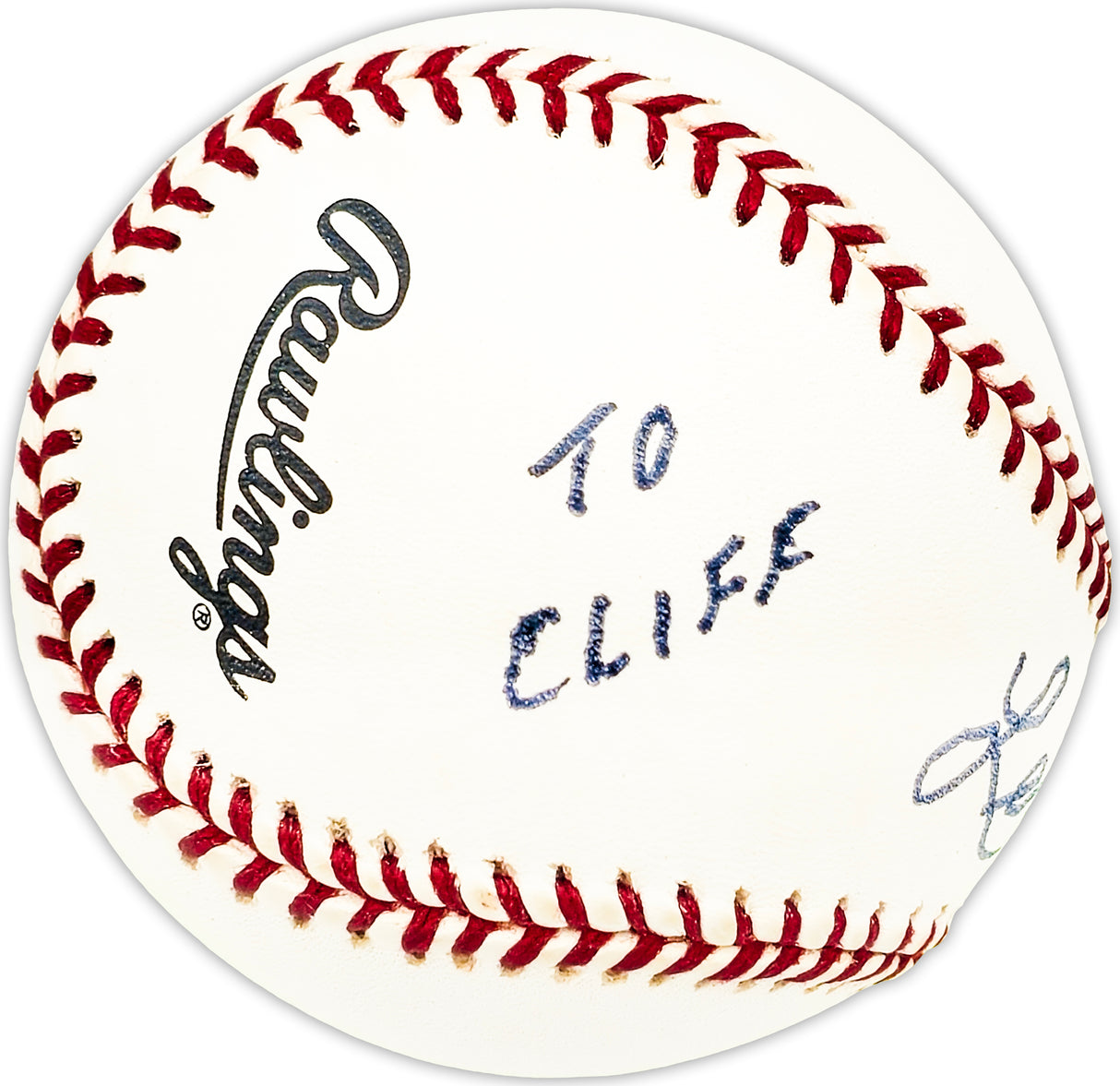 Len Okrie Autographed Official NL Baseball Red Sox, Senators "To Cliff" Beckett BAS QR #BM25565