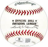 Len Okrie Autographed Official NL Baseball Red Sox, Senators "To Cliff" Beckett BAS QR #BM25565