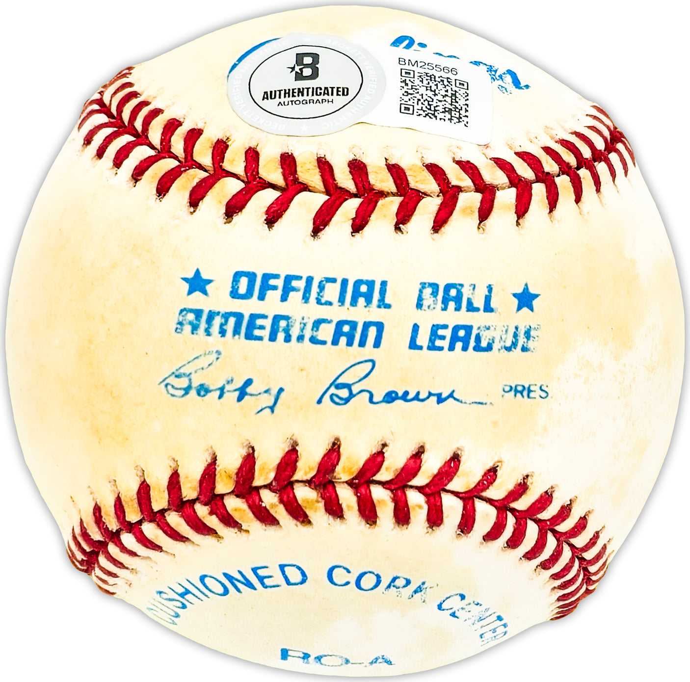 Rennie Stennett Autographed Official AL Baseball Pittsburgh Pirates Beckett BAS QR #BM25566