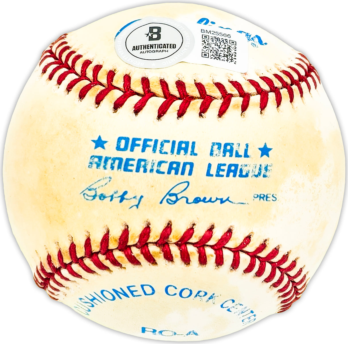 Rennie Stennett Autographed Official AL Baseball Pittsburgh Pirates Beckett BAS QR #BM25566