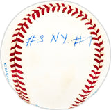Cliff Mapes Autographed Official AL Baseball New York Yankees Beckett BAS QR #BM25567