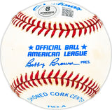 Cliff Mapes Autographed Official AL Baseball New York Yankees Beckett BAS QR #BM25567