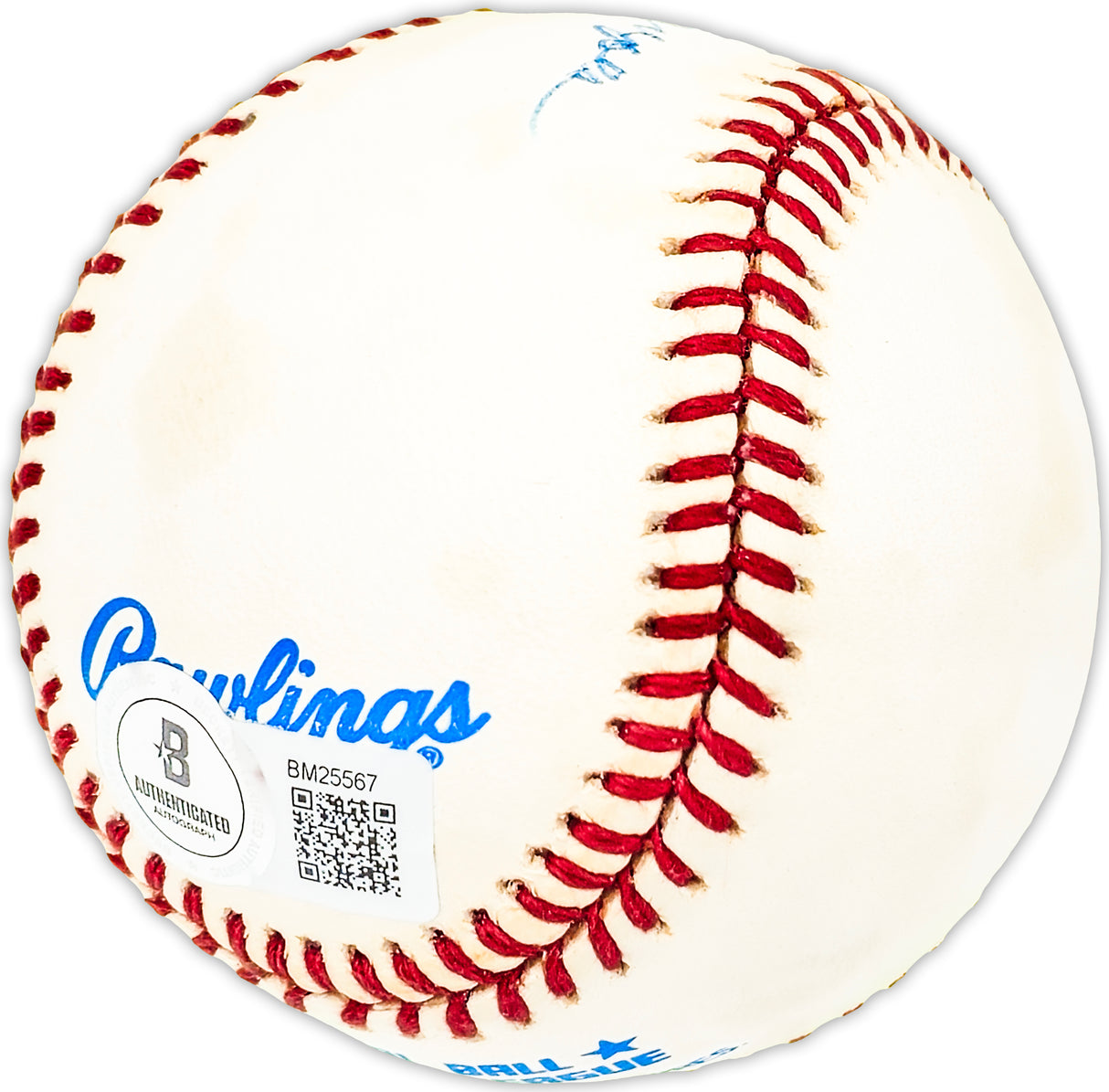 Cliff Mapes Autographed Official AL Baseball New York Yankees Beckett BAS QR #BM25567