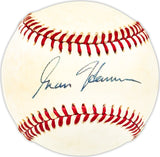 Granny Hamner Autographed Official NL Baseball Philadelphia Phillies Beckett BAS QR #BM25575