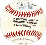 Granny Hamner Autographed Official NL Baseball Philadelphia Phillies Beckett BAS QR #BM25575
