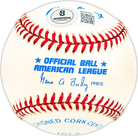Bob Chakales Autographed Official AL Baseball Cleveland Indians, Chicago White Sox Beckett BAS QR #BM25578