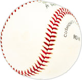 Jim Greengrass Autographed Official NL Baseball Cincinnati Reds, Philadelphia Phillies Beckett BAS QR #BM25589