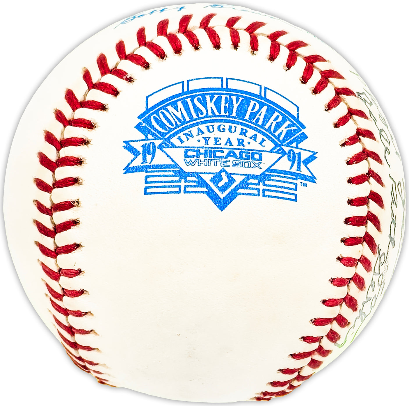 Karl Swanson Autographed Official Comiskey Park AL Baseball Chicago White Sox "1928-29-30 Played against Babe Ruth & Lou Gehrig" Beckett BAS QR #BM25632