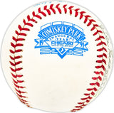 Karl Swanson Autographed Official Comiskey Park AL Baseball Chicago White Sox "1928-29-30 Played against Babe Ruth & Lou Gehrig" Beckett BAS QR #BM25632