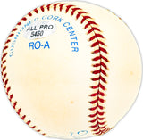 Dean Chance Autographed Official AL Baseball California Angels "1964 CY Young, 20-9, 11 Shutouts, 1.65 ERA, 5 1-0 Wins" Beckett BAS QR #BM25633