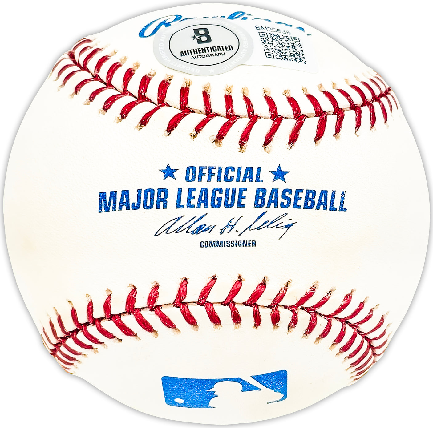 Santiago Rosario Autographed Official MLB Baseball KC A's Beckett BAS QR #BM25638