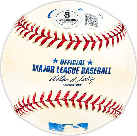 Merritt Ranew Autographed Official MLB Baseball Chicago Cubs, Atlanta Braves Beckett BAS QR #BM25639