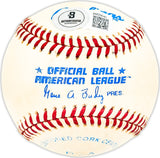 Eddie Carnett Autographed Official AL Baseball Boston Braves Beckett BAS QR #BM25640