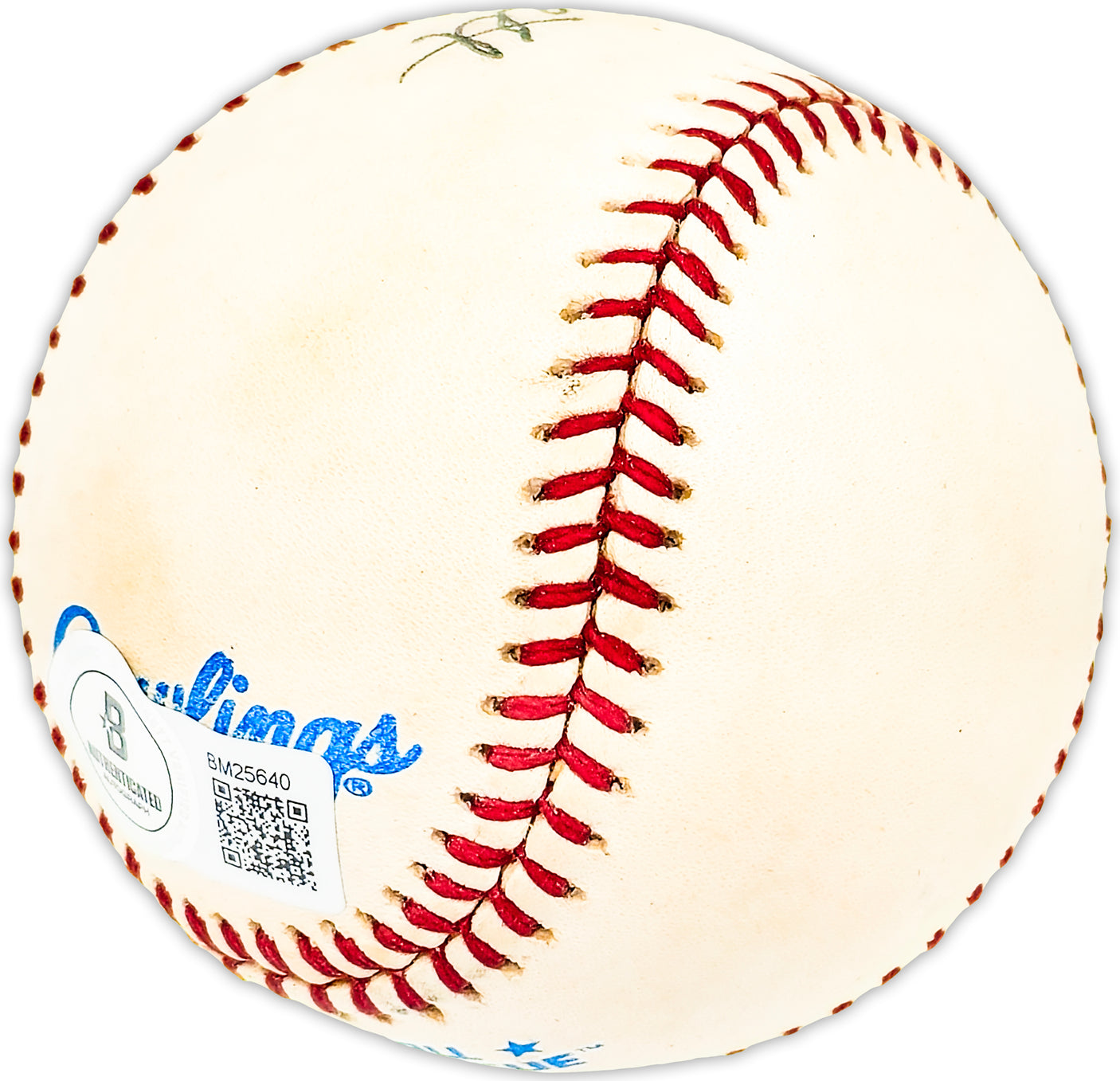 Eddie Carnett Autographed Official AL Baseball Boston Braves Beckett BAS QR #BM25640
